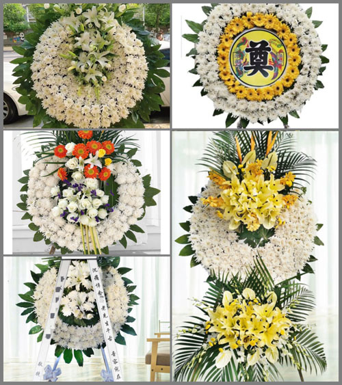 江苏泰州高港区白马镇花圈速递