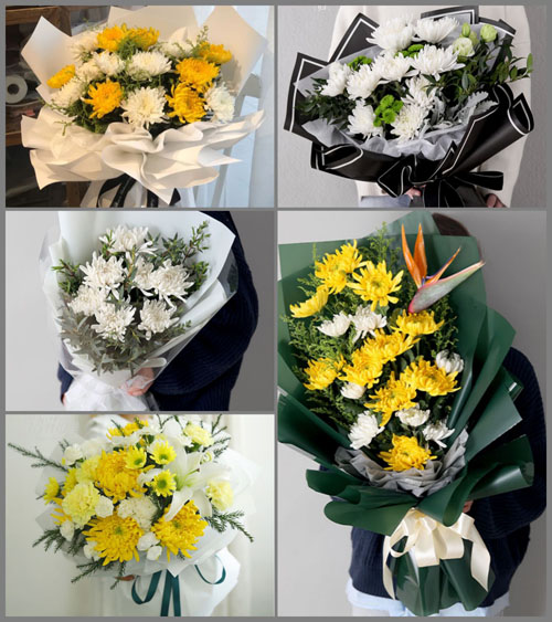 江苏泰州高港区白马镇白事花束代送
